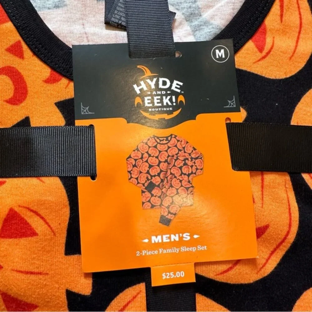 Target Hyde & Eek! | 2-Piece Family Sleep Set Pumpkins Print | Size Medium